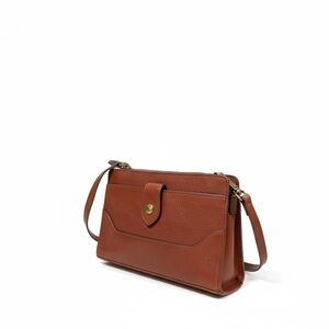 Fyre Chic Tan Leather Crossbody Bag